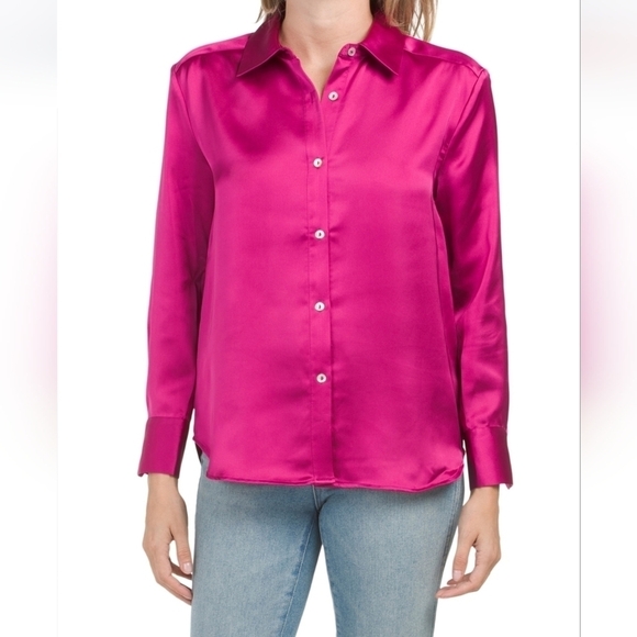 Rachel Zoe Long Sleeve Tunic Button Down Shirt - Picture 1 of 15